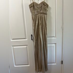 Laundry gold sparkle gown, size 8, formal gown